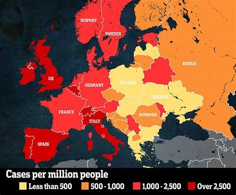 Europe's East-West divide on coronavirus cases after eastern countries ...