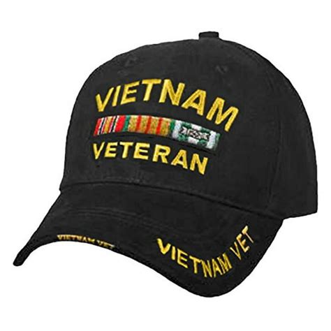 Buy Caps & Hats - VIETNAM VETERAN Baseball Cap Military Vet Mens Black Hat - Walmart.com ...