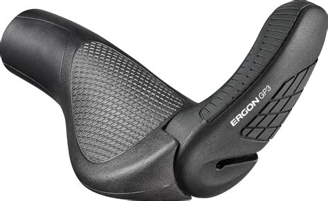 ERGON Grips with Bar End GP3 Black | Alltricks.com