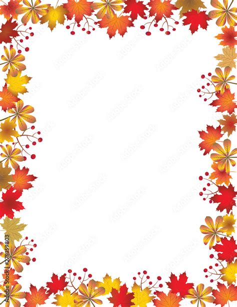 Autumn Leaf Page Border