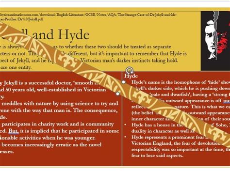 Jekyll and Hyde Characters | Teaching Resources