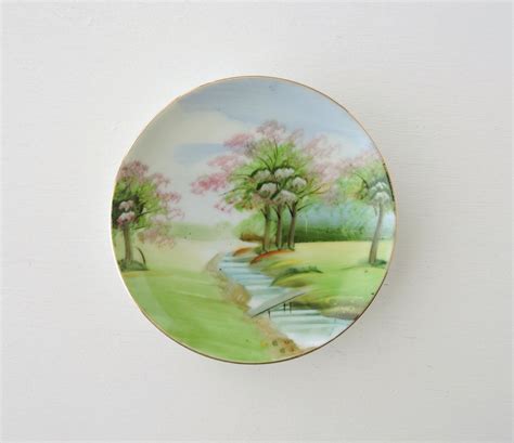 Vintage AIYO China Plate, Made in Occupied Japan, Hand Painted Plate ...