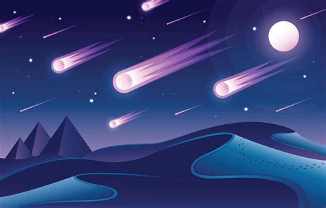 Meteor Shower Background 7404562 Vector Art at Vecteezy