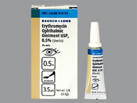 Erythromycin, 5mg/gm, Ophthalmic Ointment, 3.5Gram Tube | McGuff