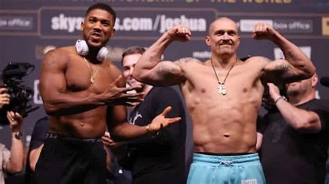 Oleksandr Usyk vs Anthony Joshua 2: Weigh-In Results