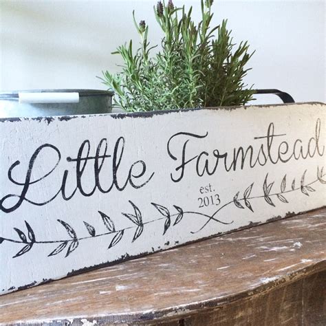 Little Farmstead: A Custom Vintage Farmhouse Style Sign