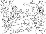 Snowball Coloring Page sketch template