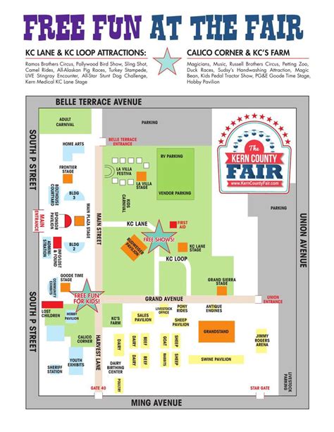 Kern County Fairgrounds Map | Cities And Towns Map