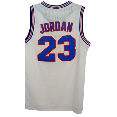 Michael Jordan Tune Squad Youth Basketball Jersey White Space Jam 23 ...