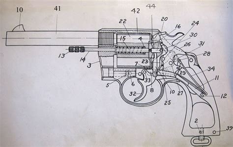 Handgun, Firearms, Army Drawing, Colt Single Action Army, Patent ...