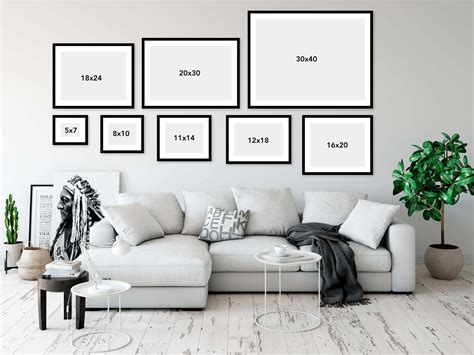 Printable Wall Art Size Guides » In-Person Sales Software, Coaching and ...