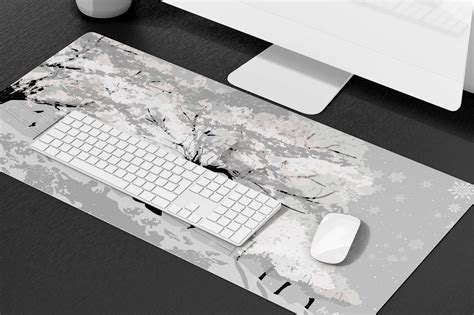 Air Gaming™ White Snowy Mountains Mouse Pad