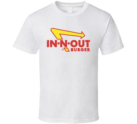 In N Out Burger Worn Look Logo T Shirt In-n-out Burger, In & Out, Food ...