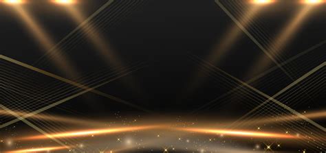 Abstract elegant gold lines diagonal scene on black background. Template premium award design ...