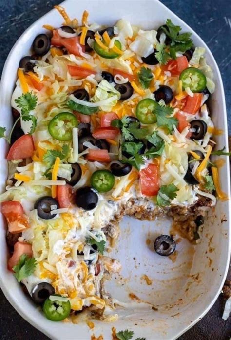 Keto Taco Casserole - Easy Bake Recipe | Low carb califlower recipes ...