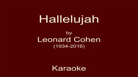 Hallelujah Karaoke