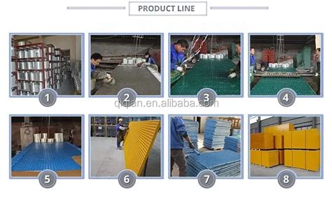 Fiberglass Plastic Frp Grating Flooring Chemical Plant Resin Fire ...