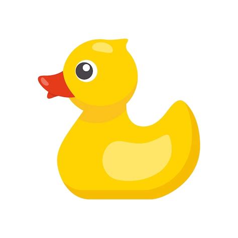 Premium Vector | Yellow rubber plastic duck Vector illustration in flat ...