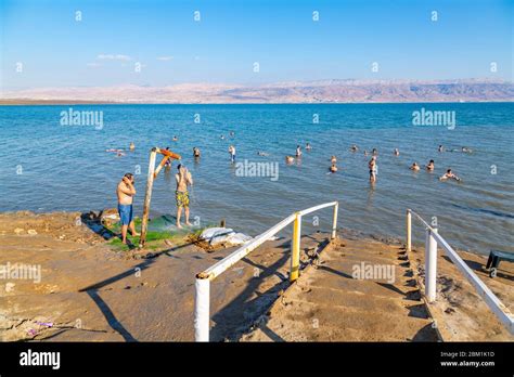 View of Dead Sea at Kalia Beach, Israel, Middle East Stock Photo - Alamy