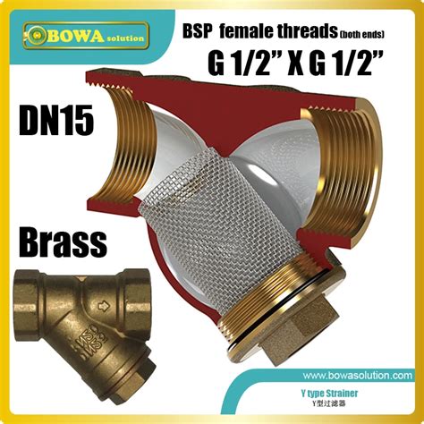 Brass Inline Y Strainer is designed to protect pumping system components by filtering large ...