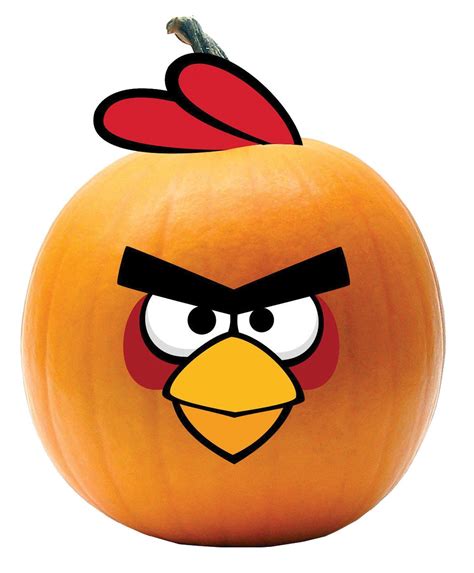 ANGRY BIRD RED BIRD PUSH-IN | Pumpkin halloween decorations, Pumpkin books, Halloween pumpkins ...