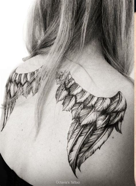 Angel Wings Tattoofeather Wings Angel Wings Temporary | Etsy | Feather ...