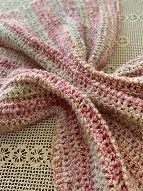 Crochet Baby Blanket Pink Baby Girl Afghan For Sale Baby | Etsy