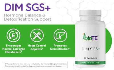 BioTE DIM SGS+ - 60 Capsules - ePothex