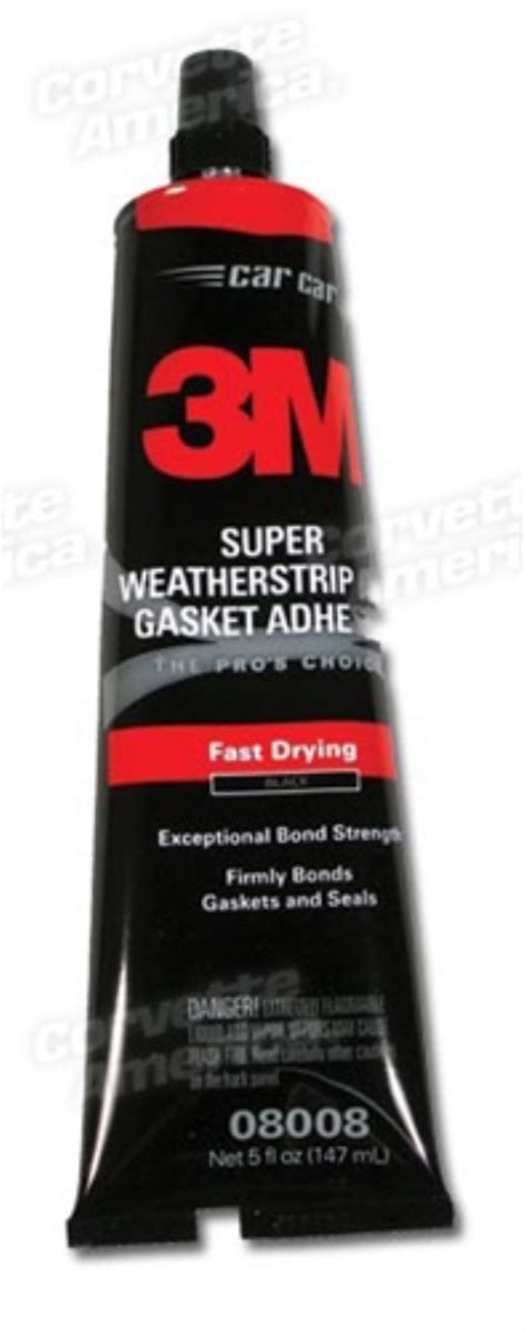 Weatherstrip Adhesive. Black 5 Oz 3M | Shop Weatherstripping at Northern Corvette