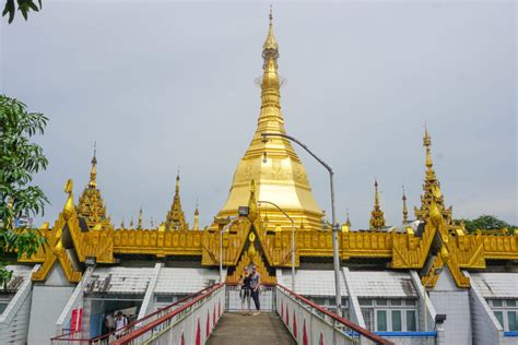 Buddha Hair Relics and Two Gold Stupas