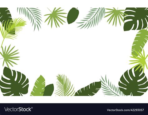 Tropical leaf background Royalty Free Vector Image