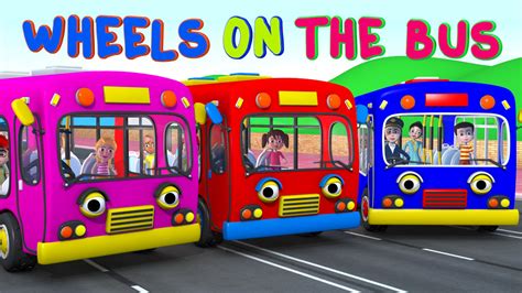 Watch Wheels On The Bus Go Round And Round - Nursery Rhymes for Kids ...