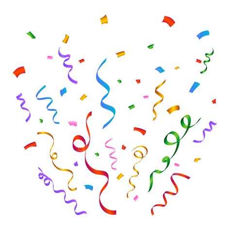 Confetti Celebration Party Vector Design Images, Confetti Vector Png ...