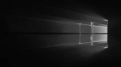 Wallpaper 4K Windows 10 Black