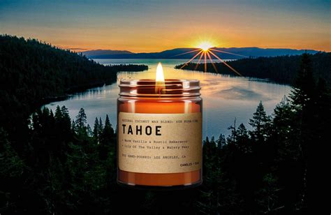 Lake Tahoe California Scented Natural Wax Candle | Candlefy