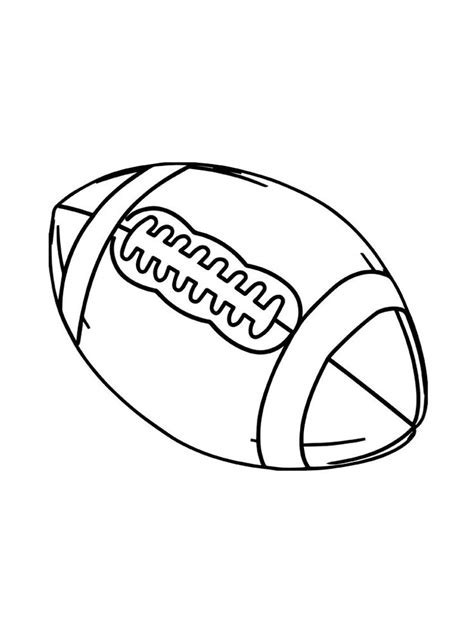 American Football ball coloring page