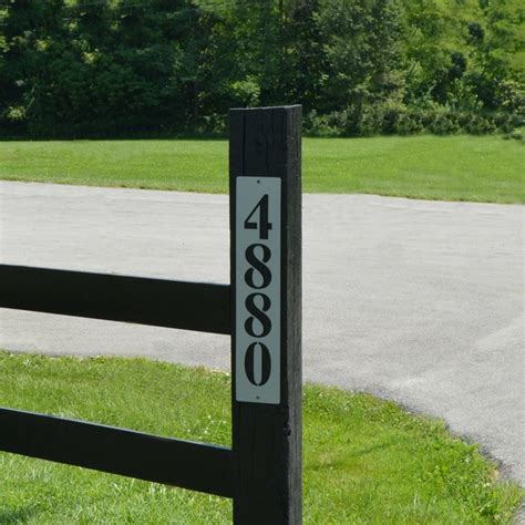 Vertical Address Plaque - Etsy