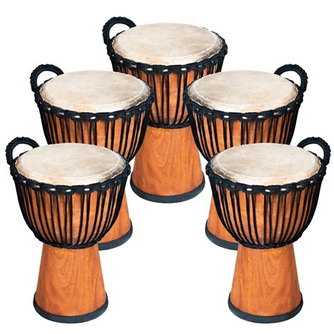 Djembe Drum Wide Top 10in Diameter, 50cm High, Natural, Pack | ubicaciondepersonas.cdmx.gob.mx