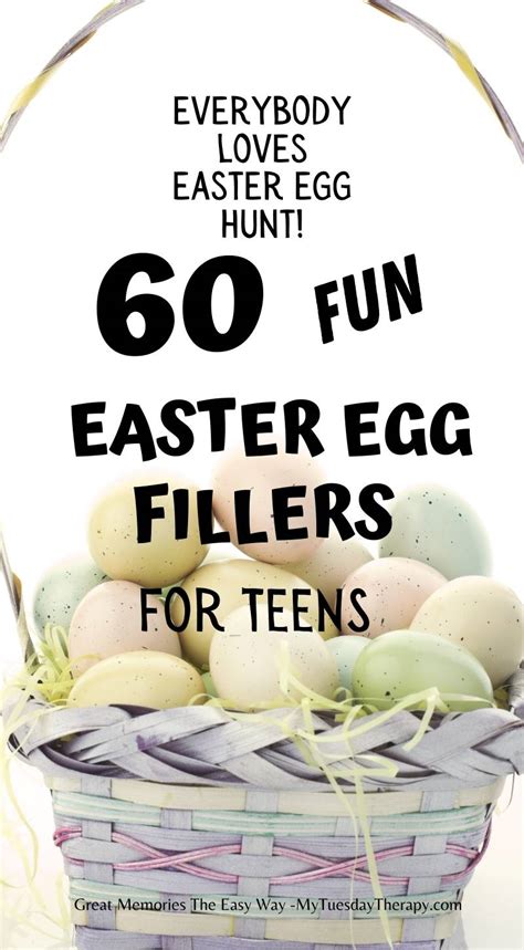 Easter Egg Filler Ideas For Older Kids (teens and tweens)