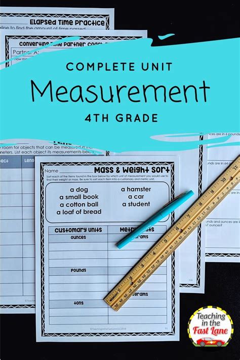 Measurement Unit with Lesson Plans | Measurement activities, Lesson plans, Converting metric units