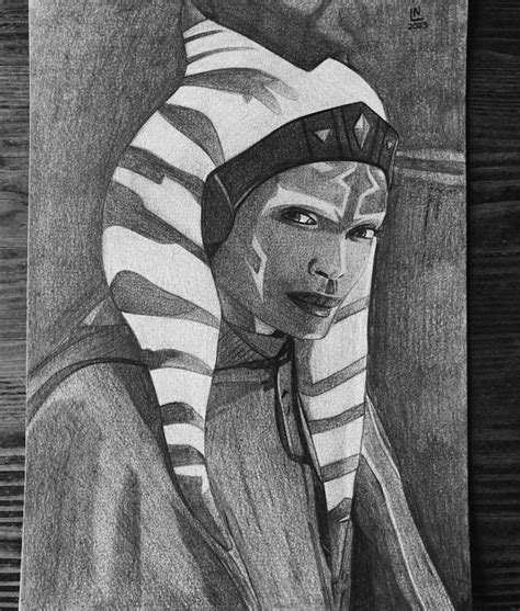 Ahsoka Tano portrait (Rosario Dawson). : r/StarWars