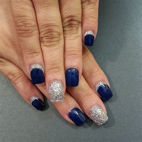 46 Stunning Blue Nail Design Ideas Best For Fall | Blue and silver nails, Blue nail art designs ...