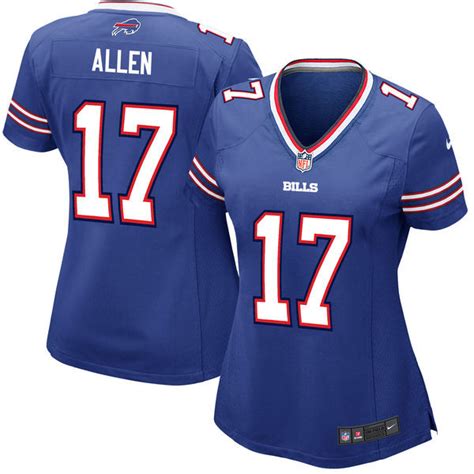 Nike Bills 17 Josh Allen Royal Women 2018 Draft Pick Game Jersey