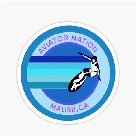 "Aviator Nation" Sticker by vivianivory | Redbubble