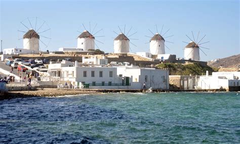 Mykonos Windmills Photograph by John Hughes | Fine Art America