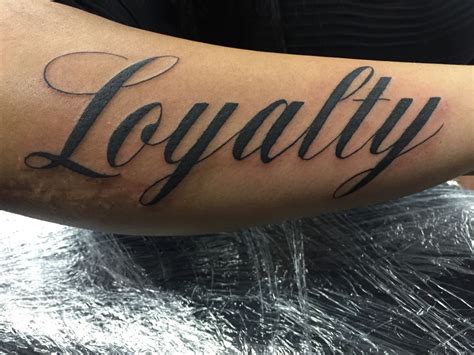 The Word Loyalty Tattoos