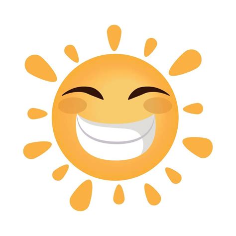 sun emoji smiling 10826133 Vector Art at Vecteezy