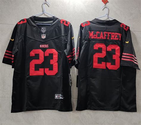 San Francisco 49ers #23 Christian McCaffrey Black 2023 F.U.S.E. Vapor Untouchable Stitched Jersey