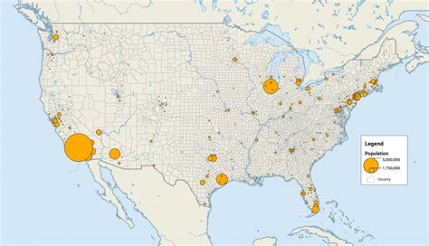 Dot Distribution vs Graduated Symbols Maps - GIS Geography