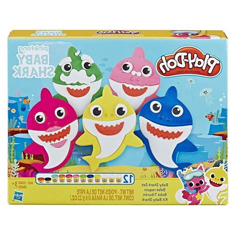 Play-Doh Pinkfong Baby Shark Set with 12 Non-Toxic